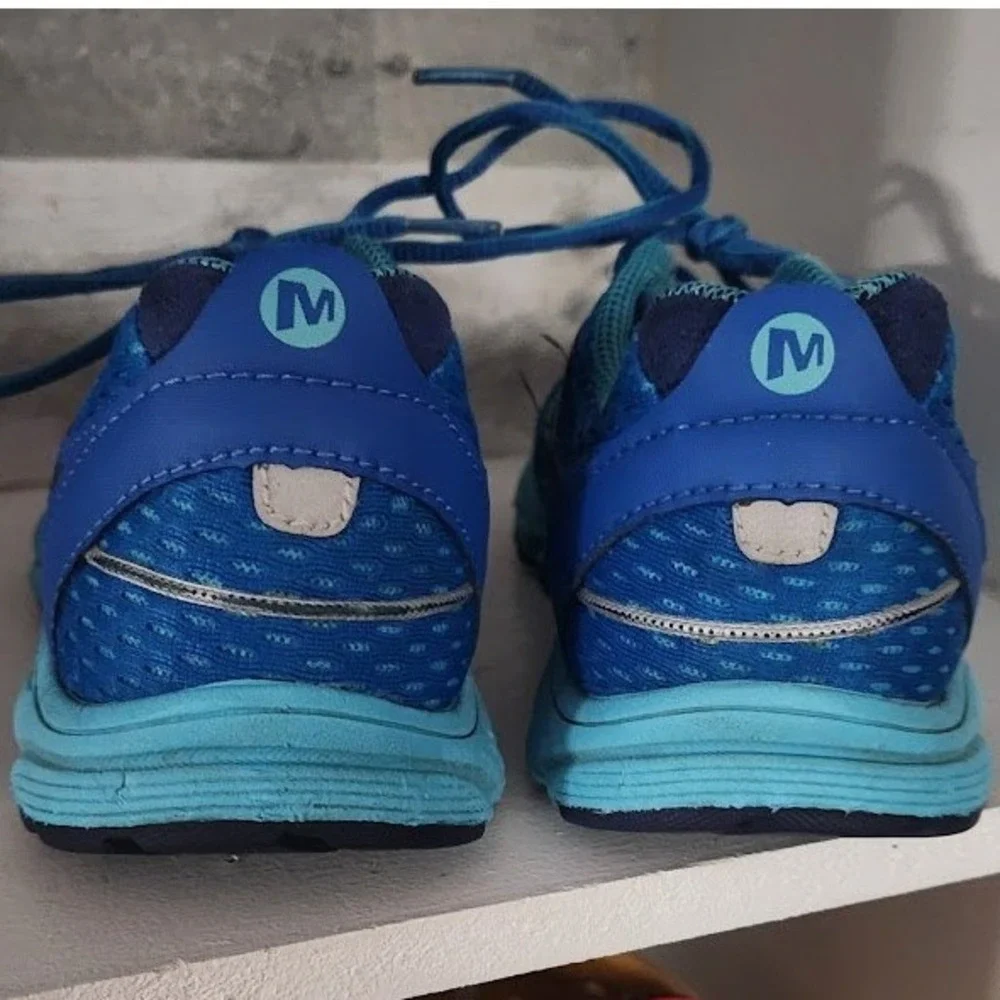 Merrell Mix Master Move Glide Blue Teal Trail Running Shoes Womens Size 7 J57166